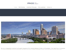 Tablet Screenshot of pricewealth.com